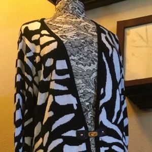 Calvin Klein zebra print sweater 0X